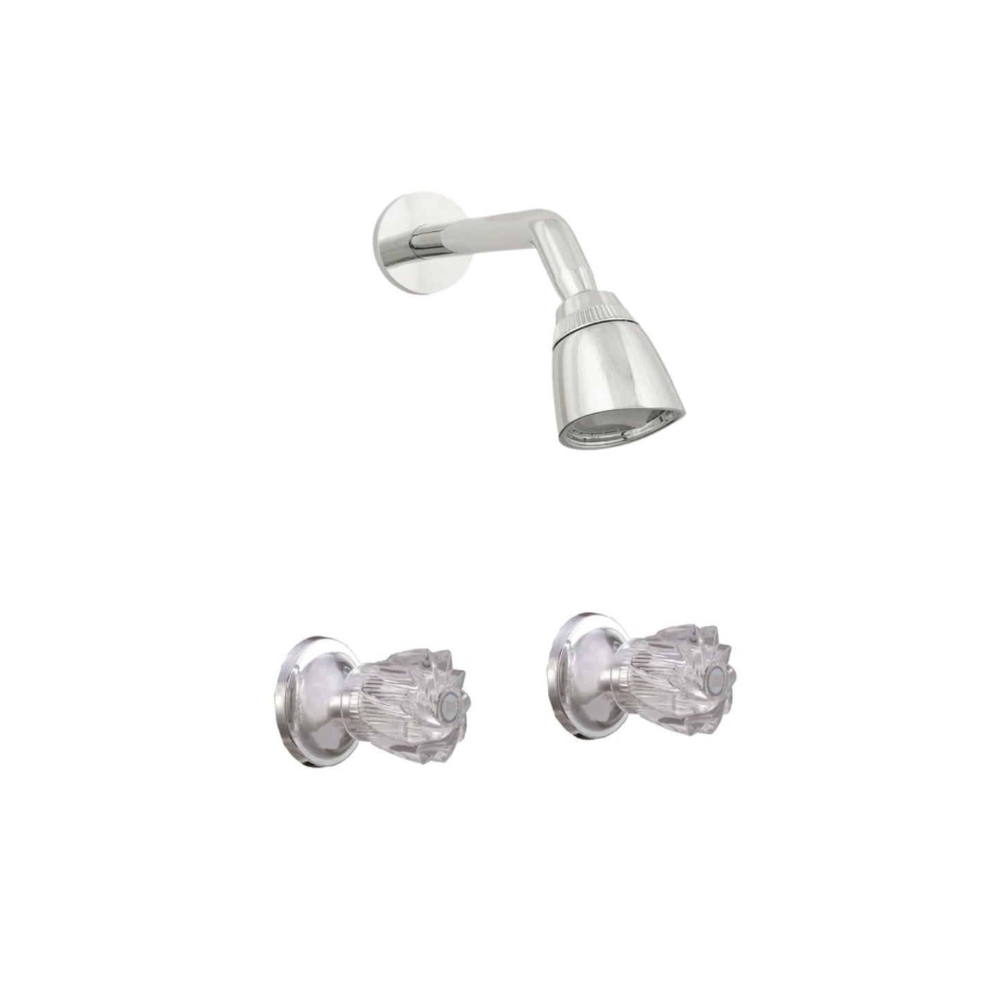 Conjunto Mezclador De Ducha 8" Kristhal con Regadera Kristhal Bajo Consumo