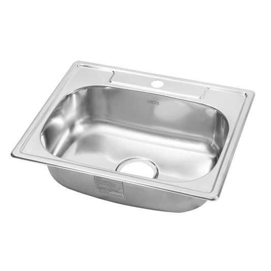 Kit Lavaplatos Acero 53 x 43 de empotrar un hueco