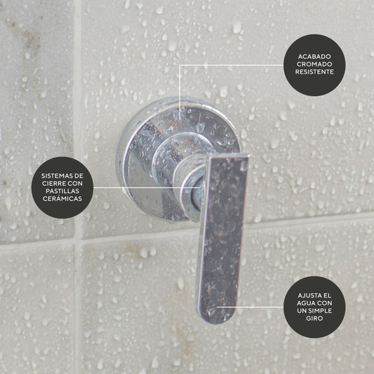 Mezclador Ducha 8" Piana