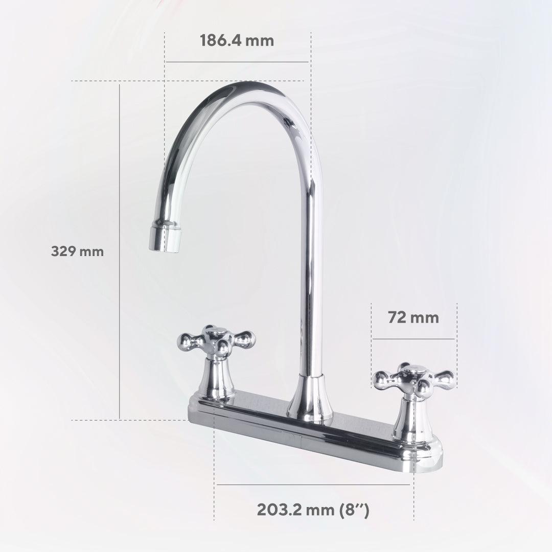 Mezclador Lavaplatos 8" Calima