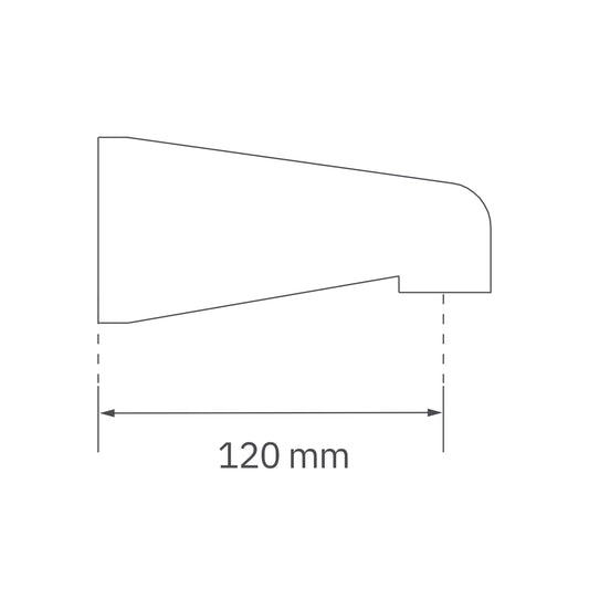 Salida A Tina Cromada