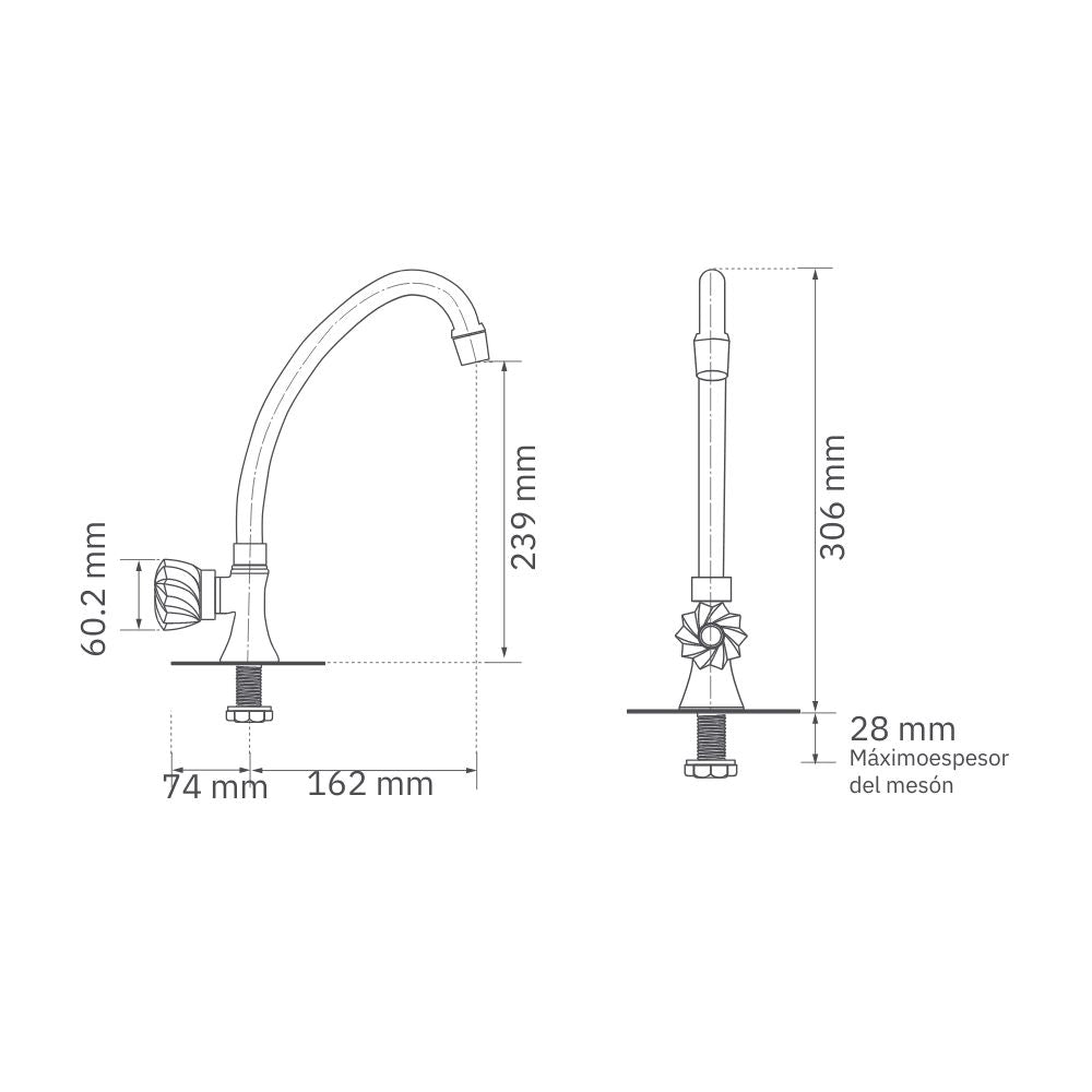 Llave Móvil Mesa Kristhal