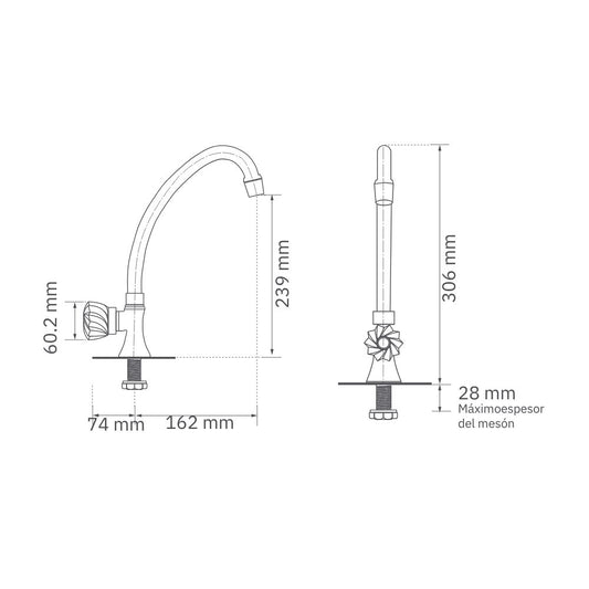 Llave Móvil Mesa Kristhal