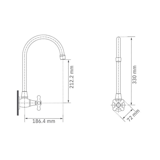 Llave Móvil Pared C Calima
