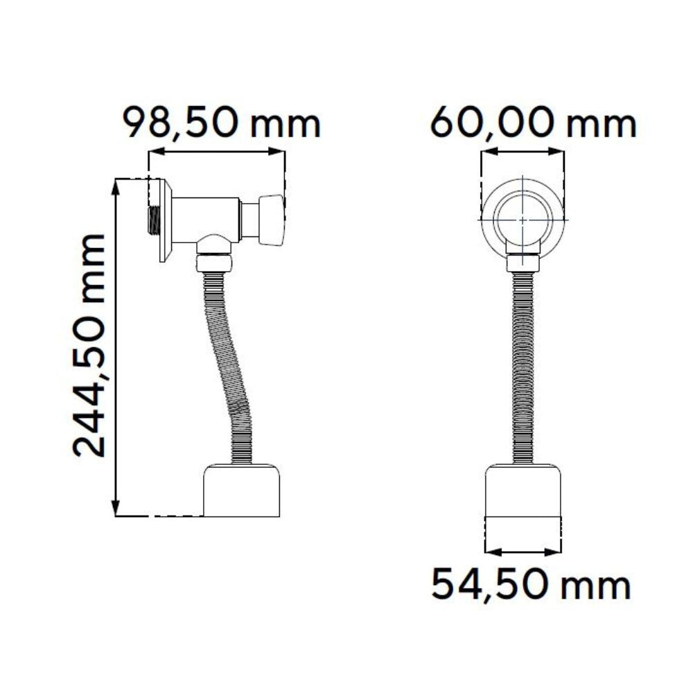 Llave Orinal Push Tubular Lugo