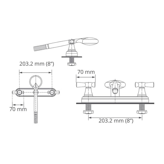 Mezclador Lavacabezas 8"
