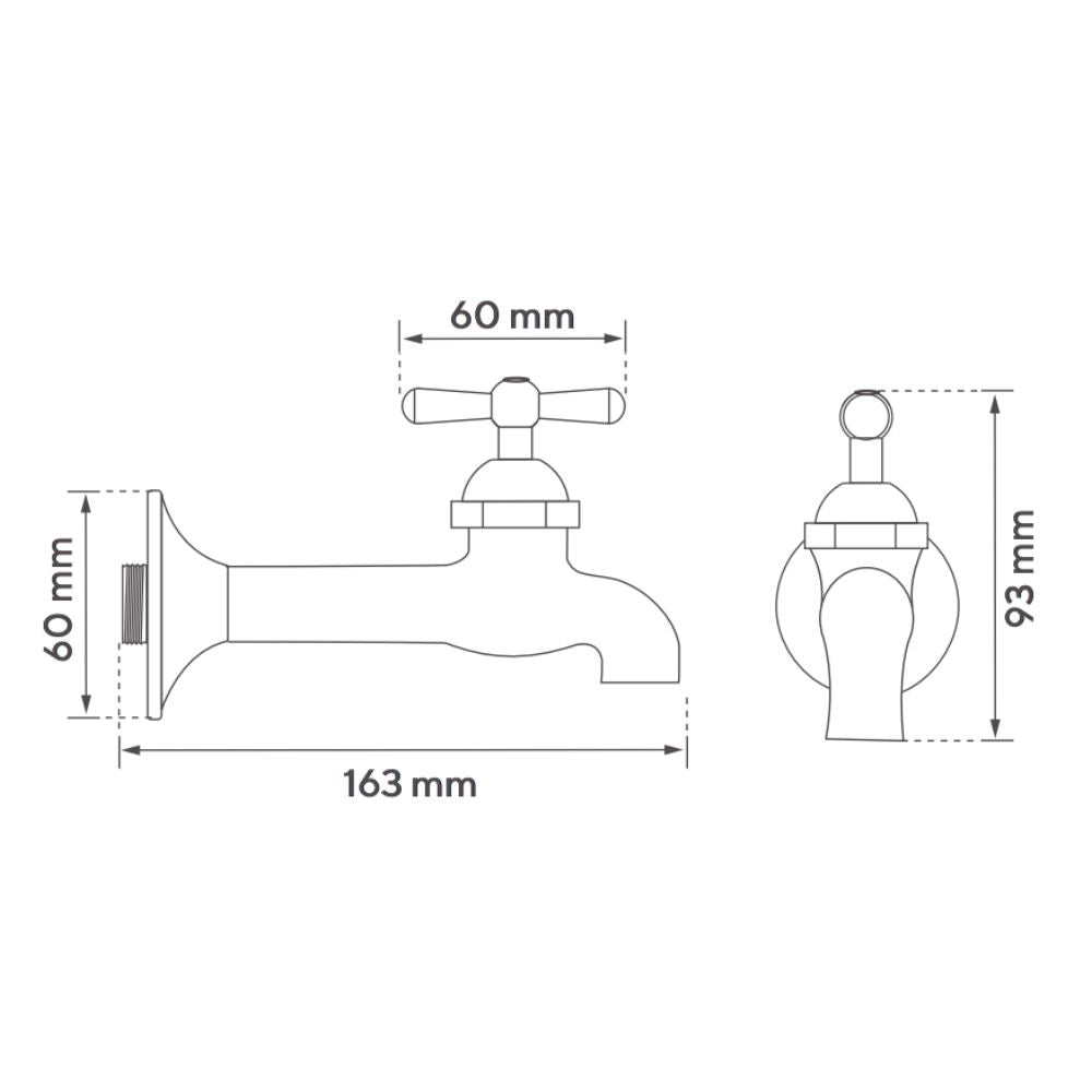 Llave Extensión Terminal Metal