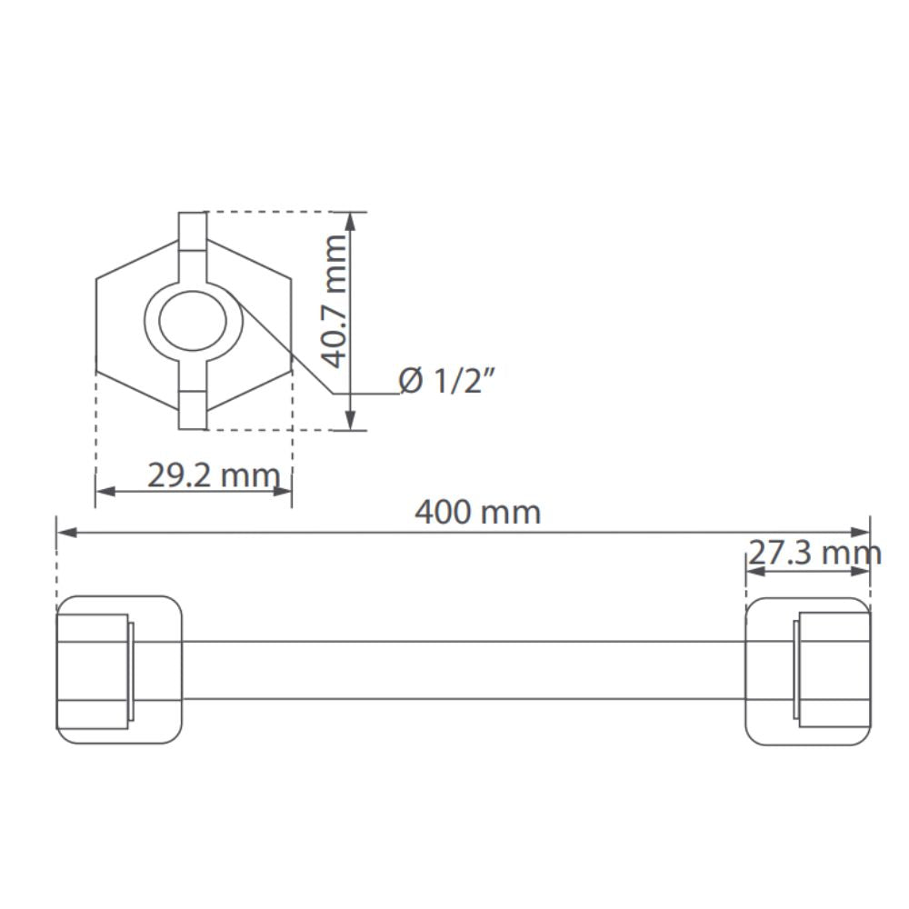 Conector Lavamanos O Lavaplatos 40 Cm