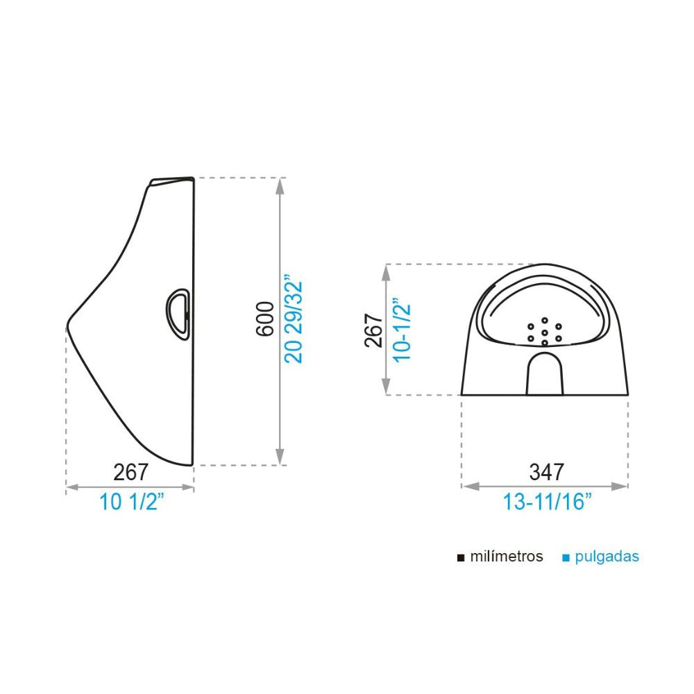 Orinal Conexión Posterior 0,5 Lpf
