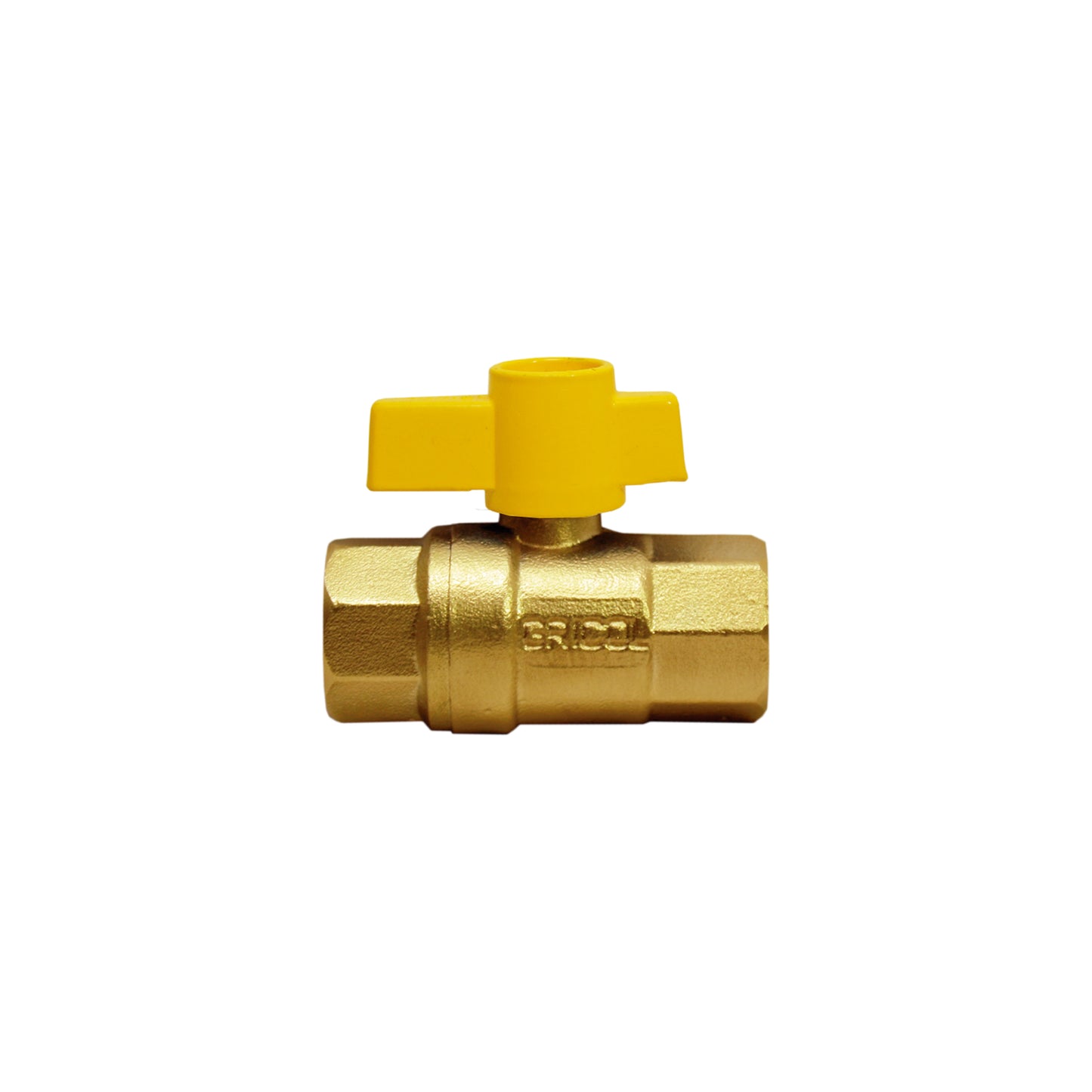 Válvula de corte antifraude 3/8" Hembra x Hembra bronce