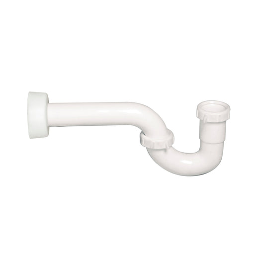 Sifón P plástico 1 1/2" - 1 1/4" blanco