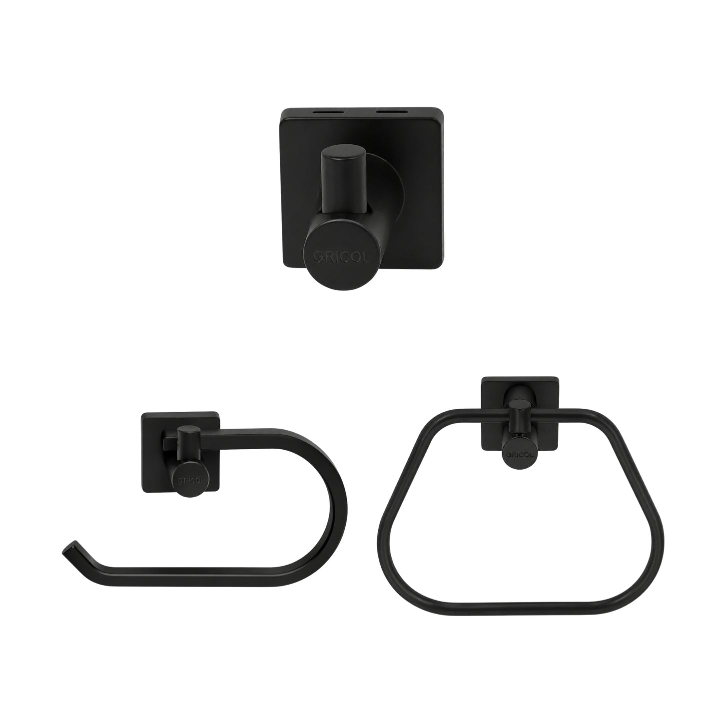 Kit Accesorios 3 Piezas Génesis con Toallero Aro