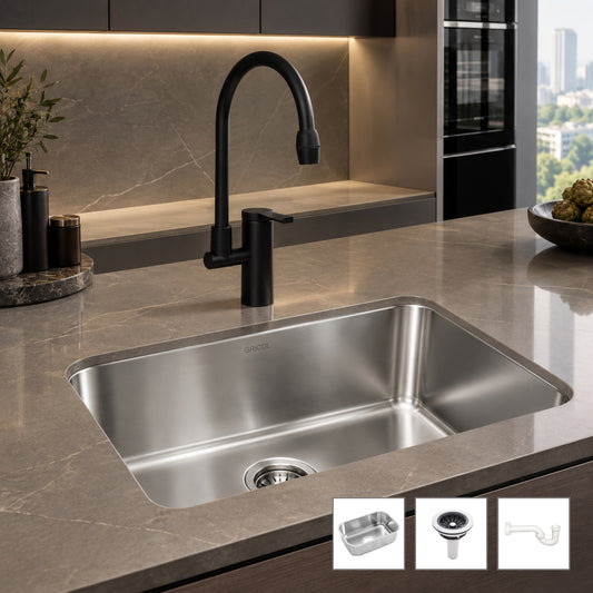 KIT Lavaplatos Acero 50 x 34 de Submontar