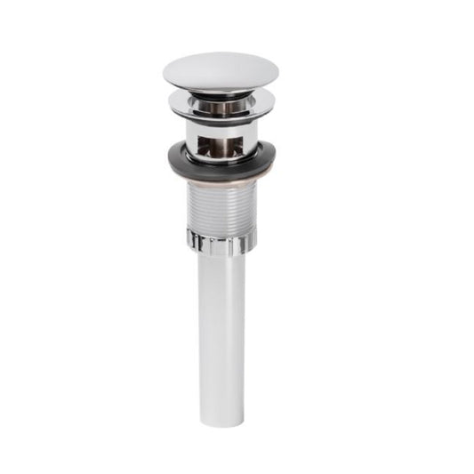 Desagüe Push Metálico Con Rebose Corto