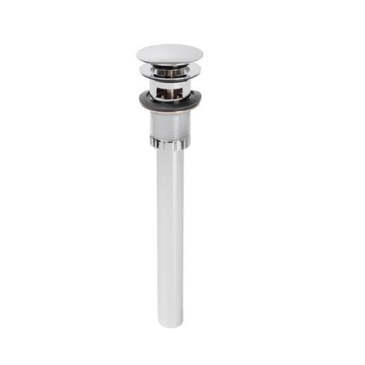 Desagüe Push Metálico Con Rebose Largo