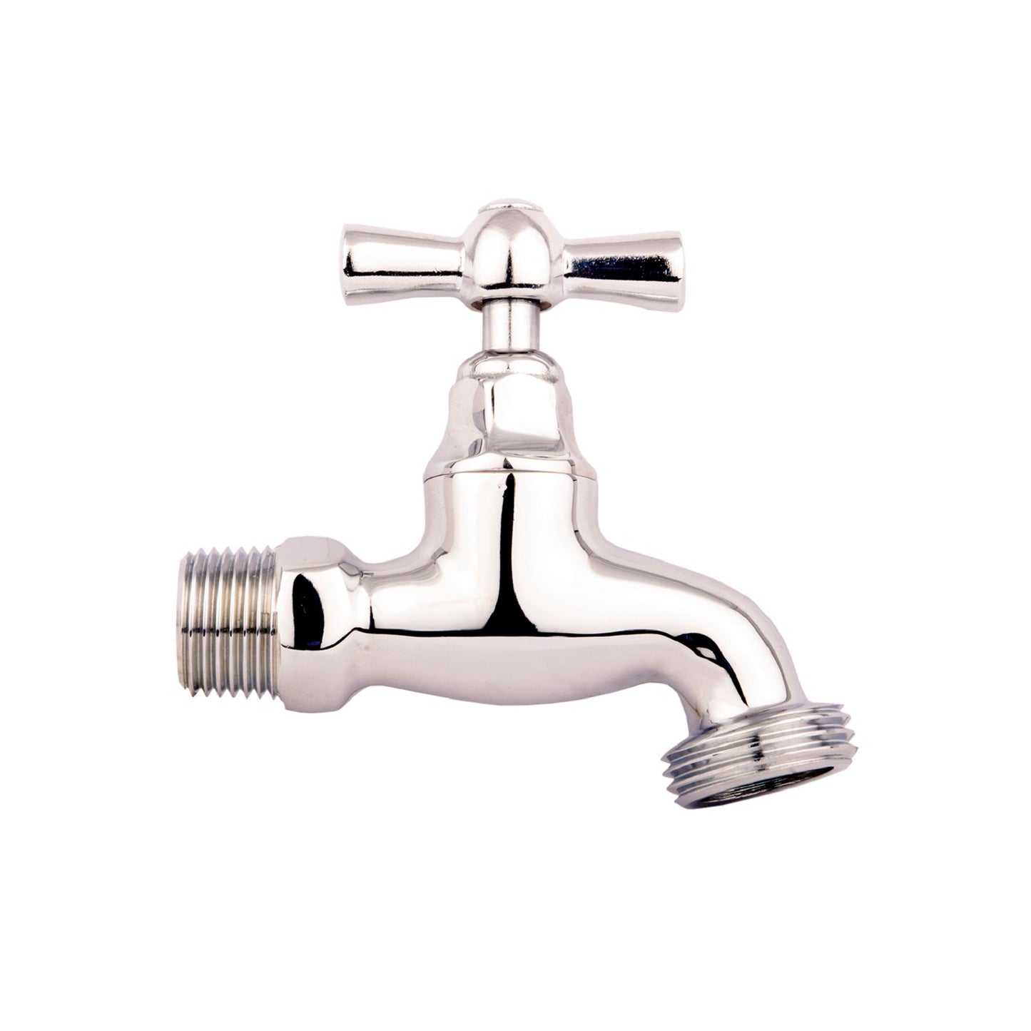 Llave Manguera Metálica Cromada