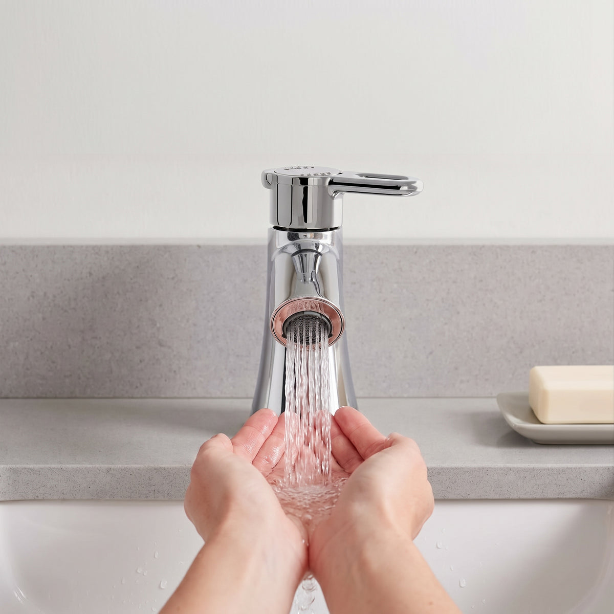 Llave Individual Lavamanos Roma Bajo Consumo