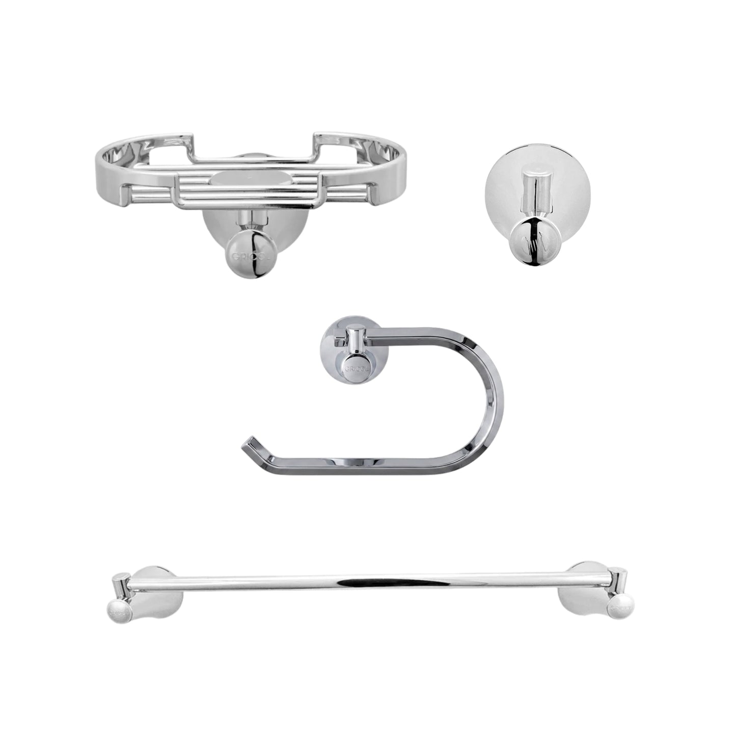 Kit Accesorios 4 Piezas Contempra (Toallero Barra)