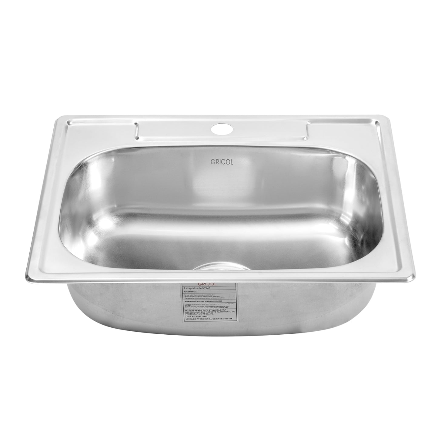 Combo Lavaplatos Acero 62 x 48 de Empotrar un Hueco