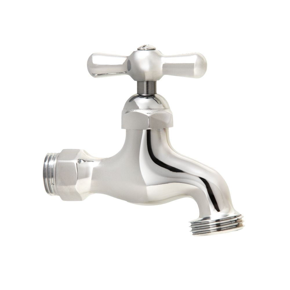 Llave Manguera Pesada Metálica Cromada Bajo Consumo