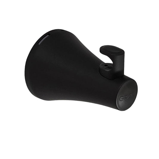 Gancho perchero para baño Contempra negro mate ref. 01-2502-07 vista isométrica