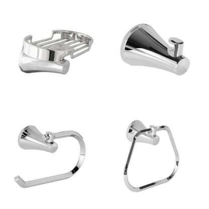 Kit Accesorios 4 Piezas Contempra (Toallero Aro)