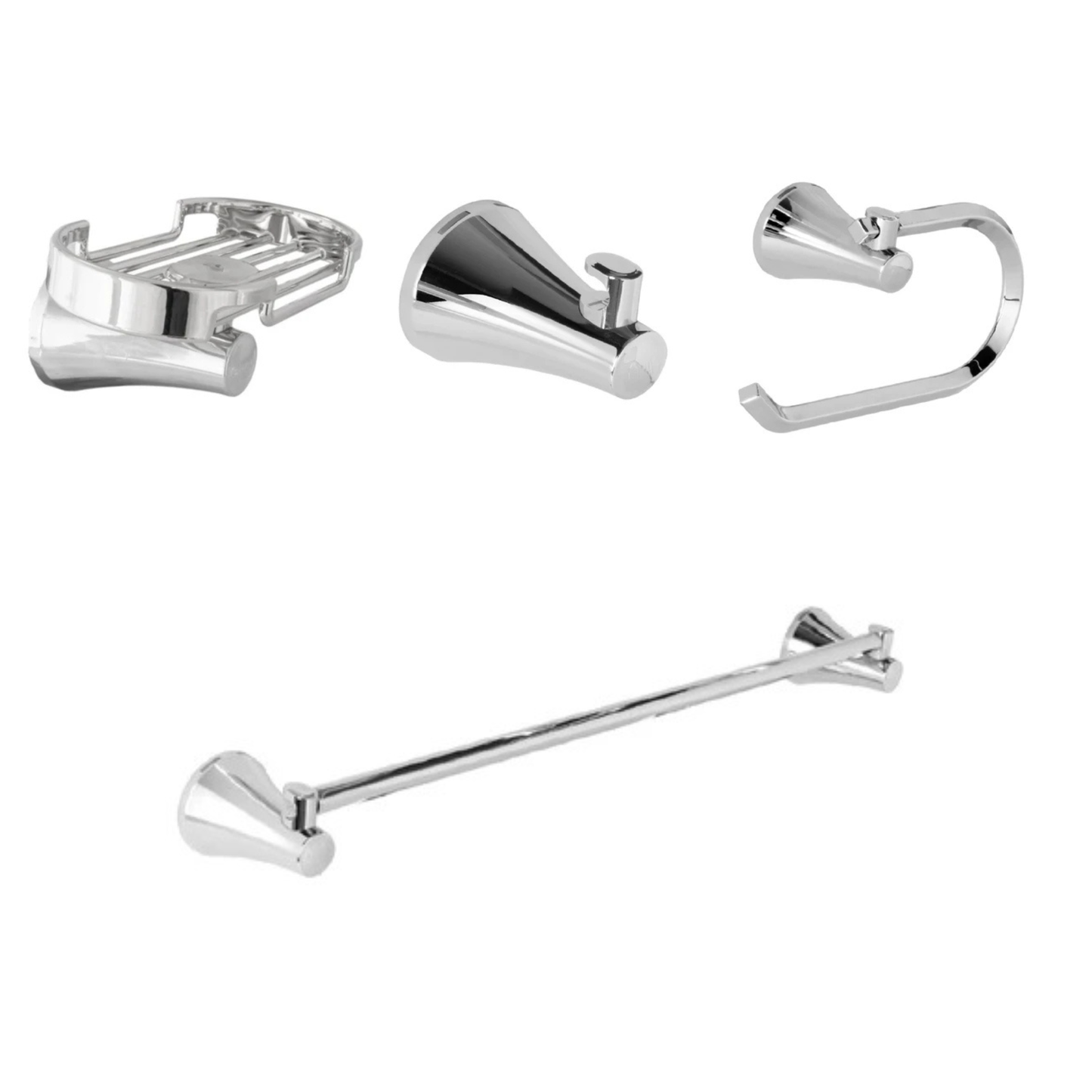 Kit Accesorios 4 Piezas Contempra (Toallero Barra)