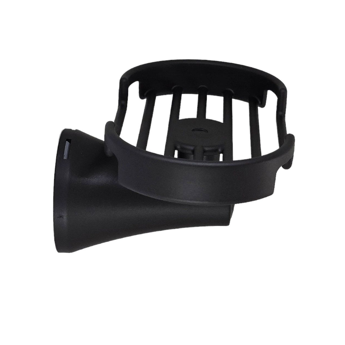 Jabonera de rejilla Contempra Gricol negro mate vista de perfil