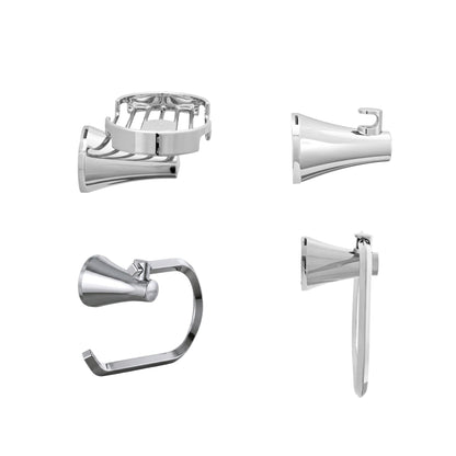 Kit Accesorios 4 Piezas Contempra (Toallero Aro)