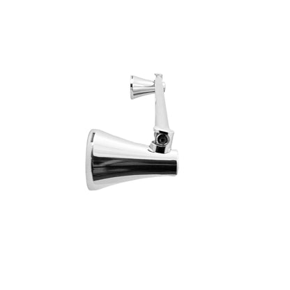 Toallero de barra Contempra Gricol cromado para baño vista lateral.