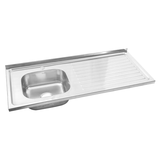Lavaplatos De Sobreponer Poceta Izquierda 120 X 50 Cm Con Complementos