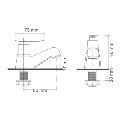 Llave Lavamanos Piana