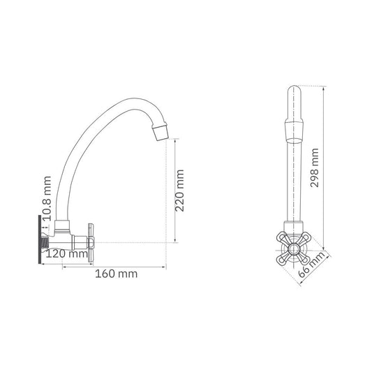 Llave Móvil Pared C Atlántico