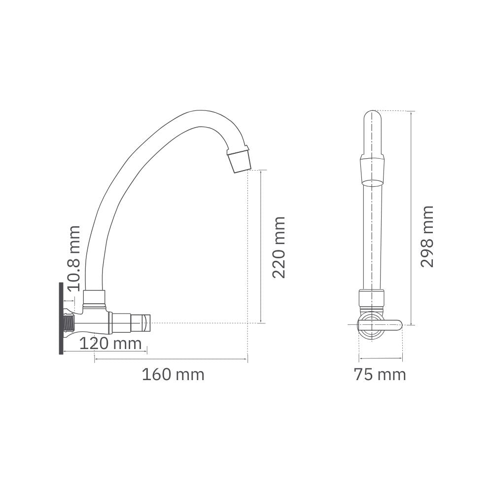 Llave Móvil Pared C Piana