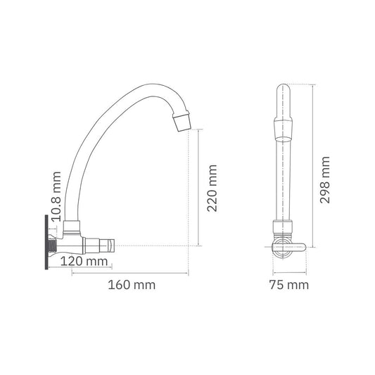 Llave Móvil Pared C Piana