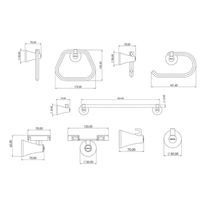 Kit Accesorios 5 Piezas Contempra