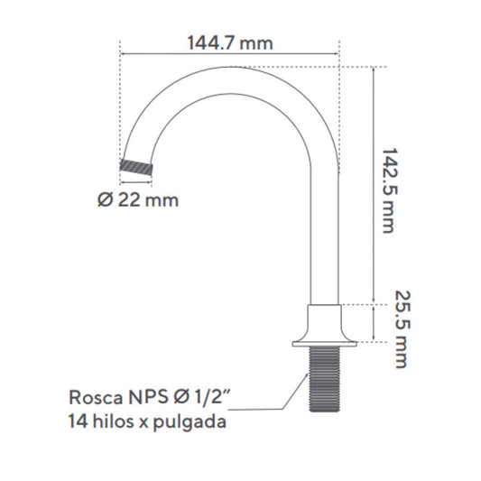 Brazo Móvil Lavamanos Plástico