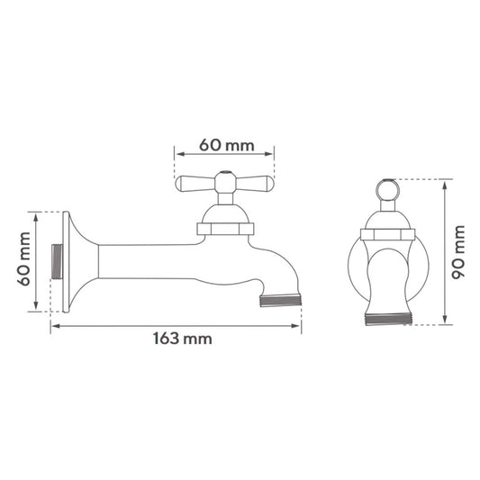 Extensión Manguera Cromo