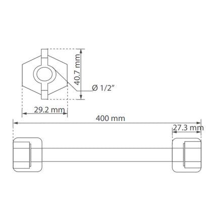 Conector Lavamanos O Lavaplatos 40 Cm