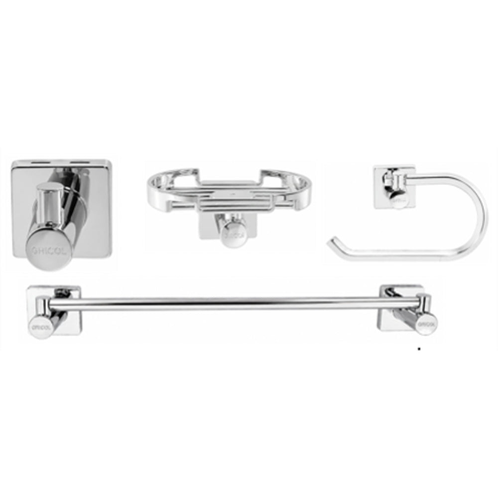 Kit Accesorio 4 Piezas Genesis (Toallero Barra)